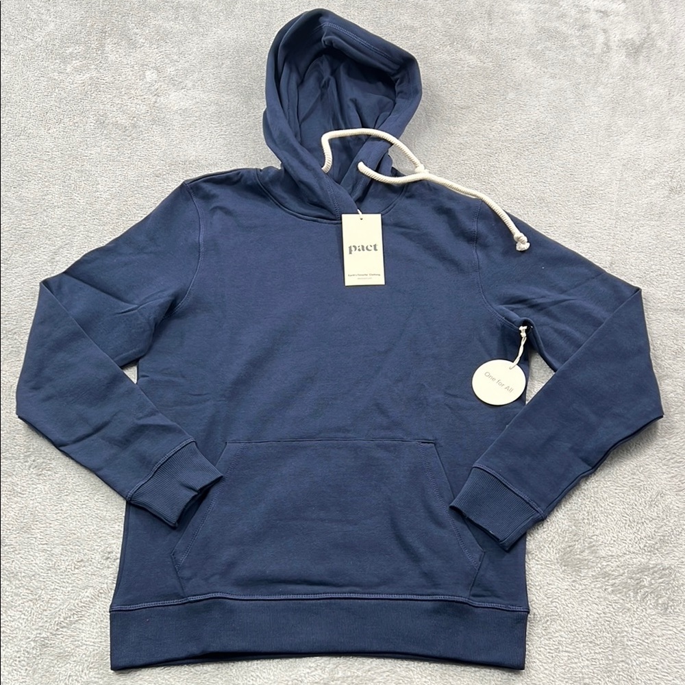 NEW Pact XS Womens‎ Maritime Navy Hoodie Unisex One-for-All Hoodie
